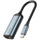 USB-концентратор Baseus Enjoyment Series Type-C to RJ45 interface HUB adapter, цвет Серый (CAHUB-H0G)