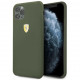 Чехол Ferrari On-Track Silicone case Hard для iPhone 11 Pro Max, цвет "Полночный зеленый" (FESSIHCN65MG)