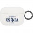 Чехол с карабином U.S. Polo Assn. Silicone with ring Authentic для AirPods Pro, цвет Белый (USACAPSATH)