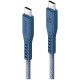 Кабель EnergEA FLOW USB-C to USB-C PD240W 5A Nanoweave Magnetic tie 1.5 м, цвет Синий (CBL-FLCC-BLU150M)