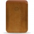 Магнитный картхолдер Bustha MagSafe Suede/Leather Wallet, цвет Горчица/Коричневый (Mustard/Saddle) (BST755220)