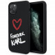 Чехол Karl Lagerfeld Liquid silicone Forever Karl Hard для iPhone 11 Pro, цвет Черный (KLHCN58SILKRBK)