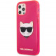Чехол Karl Lagerfeld TPU FLUO Choupette Hard для iPhone 12/12 Pro, цвет Розовый (KLHCP12MCHTRP)