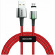 Магнитный кабель Baseus Zinc Magnetic Cable USB - Micro USB 1.5 A 2 м, цвет Красный (CAMXC-B09)