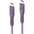 Кабель EnergEA FLOW USB-C to USB-C PD240W 5A Nanoweave Magnetic tie 1.5 м, цвет Фиолетовый (CBL-FLCC-PUR150M)