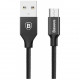 Кабель Baseus Yiven cable USB to Micro USB 1 м, цвет Черный (CAMYW-A01)