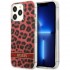 Чехол Guess PC/TPU Leopard Hard для iPhone 13 Pro, цвет Красный (GUHCP13LHSLEOR)