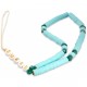 Шнурок на запястье Guess Heishi Beads 25 см, цвет Голубой (GUSTPEARP)