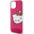 Чехол Hello Kitty PC/TPU Kitty Head Hard для iPhone 15, цвет Розовый (HKHCP15SHCKHSP)