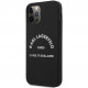Чехол Karl Lagerfeld Liquid silicone RSG logo Hard для iPhone 12 Pro Max, цвет Черный (KLHCP12LSLSGRBK)