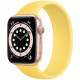 Умные часы Apple Watch Series 6 GPS, 44 мм, корпус из алюминия цвет Золотой, силиконовый монобраслет цвет "Имбирь"