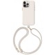 Чехол Uniq COEHL CREME Liquid silicone with Strap (MagSafe) для iPhone 15 Pro, цвет Слоновая кость (IP6.1P(2023)-CREMIVY)