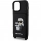 Чехол Karl Lagerfeld Crossbody cardslot PU Saffiano NFT Karl&Choupette Hard для iPhone 14 Pro Max, цвет Черный (KLHCP14XCSAKCPMK)