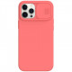 Чехол Nillkin CamShield Silky Magnetic Silicone для iPhone 12 Pro Max, цвет Розовый (6902048214385)