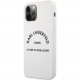 Чехол Karl Lagerfeld Liquid silicone RSG logo Hard для iPhone 12 Pro Max, цвет Белый (KLHCP12LSLSGWH)