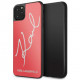 Чехол Karl Lagerfeld Double Layer Karl signature Hard Glass для iPhone 11 Pro Max, цвет Красный (KLHCN65DLKSRE)