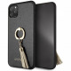 Чехол Guess Saffiano Hard PU + Ring для iPhone 11 Pro Max, цвет Черный (GUHCN65RSSABK)