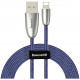 Кабель Baseus Torch Series Data Cable (с индикатором) USB - Lightning 2.4 A 1 м, цвет Синий (CALHJ-C15)