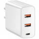 Сетевое зарядное устройство Baseus Speed PPS Three Output Quick Charger 60W, цвет Белый (CCFS-G02)