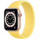 Умные часы Apple Watch Series 6 GPS, 40 мм, корпус из алюминия цвет Золотой, силиконовый монобраслет цвет "Имбирь"