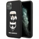 Чехол Karl Lagerfeld 3D Rubber Karl and Choupette Hard для iPhone 11 Pro, цвет Черный (KLHCN58IK3DKC)