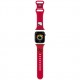 Ремешок Hello Kitty Liquid silicone Kitty Head для Apple Watch 41/40/38 mm, цвет Красный (HKAWMSCHBLR)