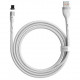 Магнитный кабель Baseus Zinc Magnetic Safe Fast Charging Data Cable USB to Lightning 2.4A 1м, цвет Белый (CALXC-K02)