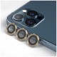 Защитное стекло Blueo Camera ARMOR lens (алюмин. кромка, 3 шт) 0.26 мм для камеры iPhone 12 Pro Max, цвет Золотой (NPB27-12Promax-GLD)