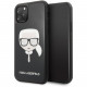 Чехол Karl Lagerfeld Double Layer Karl's Head Hard Glass для iPhone 11 Pro Max, цвет Черный (KLHCN65DLHBK)