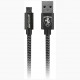 Кабель Ferrari Nylon Micro-USB 1.5 м, цвет Темно-серый (FETCNYUDG)