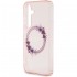 Чехол Guess PC/TPU Flowers Wreath Hard (MagSafe) для Galaxy S24, цвет Розовый (GUHMS24SHFWFCP)