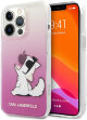 Чехол Karl Lagerfeld PC/TPU Choupette Fun Hard Gradient для iPhone 13 Pro, цвет Розовый (KLHCP13LCFNRCPI)