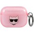 Чехол с карабином Karl Lagerfeld TPU Choupette Glitters для AirPods Pro, цвет Розовый (KLAPUCHGP)