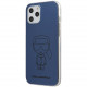 Чехол Karl Lagerfeld PC/TPU Ikonik outlines Metallic eff Hard для iPhone 12 Pro Max, цвет Синий (KLHCP12LPCUMIKBL)