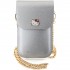 Сумка Hello Kitty Wallet Phone Bag PU Grained leather Metal Kitty Head w Chain для смартфонов, цвет Серебристый (HKOWBPGHDLMS)