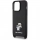 Чехол Karl Lagerfeld Crossbody PU Saffiano NFT Karl&Choup Metal +Strap Hard для iPhone 15 Pro Max, цвет Черный (KLHCP15XSAKCPBK)
