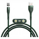 Магнитный кабель Baseus Zinc Magnetic Safe Fast Charging Data Cable USB to Micro USB/Lightning/Type-C 3A 1 м, цвет Зеленый (CA1T3-A06)