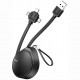 Кабель Baseus Waterdrop Three-in-one Scaling Micro USB + Lightning + USB Type-C 1.5 м, цвет Черный (CAMLT-EP01)