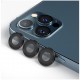 Защитное стекло Blueo Camera ARMOR lens (алюмин. кромка, 3 шт) 0.26 мм для камеры iPhone 12 Pro, цвет Черный (NPB27-12Pro-BLK)