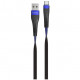 Кабель Hoco U39 Type-C Data Slender Cable 1.2 м, цвет Черный/Синий