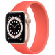 Умные часы Apple Watch Series 6 GPS, 40 мм, корпус из алюминия цвет Золотой, силиконовый монобраслет цвет "Розовый цитрус"