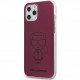 Чехол Karl Lagerfeld PC/TPU Ikonik outlines Metallic eff Hard для iPhone 12 Pro Max, цвет Розовый (KLHCP12LPCUMIKPI)