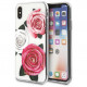 Чехол Guess Flower Desire Transparent Hard PC/Roses для iPhone X/XS, цвет "Трехцветная роза" (GUHCPXROSTRTC)