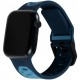 Силиконовый ремешок Urban Armor Gear (UAG) Civilian Silicone Strap 2022 для Apple Watch 49/45/44/42 мм, цвет Синий (Mallard) (194002115555)