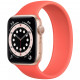 Умные часы Apple Watch Series 6 GPS, 44 мм, корпус из алюминия цвет Золотой, силиконовый монобраслет цвет "Розовый цитрус"