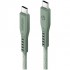 Кабель EnergEA FLOW USB-C to USB-C PD240W 5A Nanoweave Magnetic tie 1.5 м, цвет Зеленый (CBL-FLCC-GRN150M)
