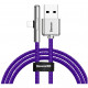 Кабель Baseus Iridescent Lamp Mobile Game Cable USB - Lightning 2.4 A 1 м, цвет Фиолетовый (CAL7C-A05)