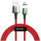 Магнитный кабель Baseus Zinc Magnetic Cable USB - USB Type-C 2 A 2 м, цвет Красный (CATXC-B09)