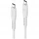 Кабель EnergEA FLOW USB-C to USB-C PD240W 5A Nanoweave Magnetic tie 1.5 м, цвет Белый (CBL-FLCC-WHT150M)