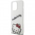 Чехол Hello Kitty Crossbody PC/TPU Dreaming Kitty + PU Strass strap Hard для iPhone 14 Pro Max, цвет Белый (HKHCP14XHKDSCE)